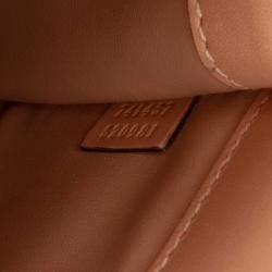 مملوكة مسبقًا Gucci Brown Mini Leather Deco Chain Shoulder Bag