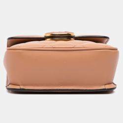 مملوكة مسبقًا Gucci Brown Mini Leather Deco Chain Shoulder Bag