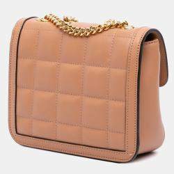 مملوكة مسبقًا Gucci Brown Mini Leather Deco Chain Shoulder Bag