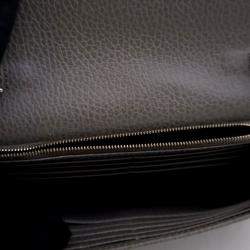Pre Owned Gucci Interlocking GG Calfskin Wallet On Chain