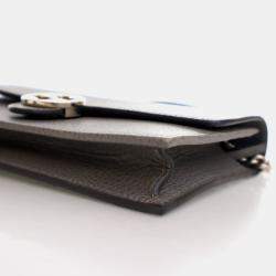 Pre Owned Gucci Interlocking GG Calfskin Wallet On Chain