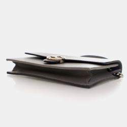 Pre Owned Gucci Interlocking GG Calfskin Wallet On Chain