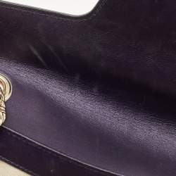 Pre Owned Gucci Purple Guccissima Patent Leather Medium Emily Chain Shoulder Bag