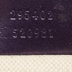 Pre Owned Gucci Purple Guccissima Patent Leather Medium Emily Chain Shoulder Bag