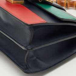 Pre Owned Gucci Multicolor Leather Mini Dionysus Bamboo Top Handle Bag