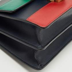 Pre Owned Gucci Multicolor Leather Mini Dionysus Bamboo Top Handle Bag