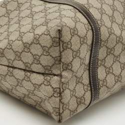 Pre Owned Gucci Beige/Brown GG Supreme Canvas Medium Joy Tote