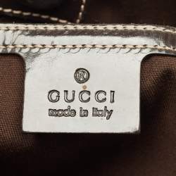 Pre Owned Gucci Beige/Brown GG Supreme Canvas Medium Joy Tote