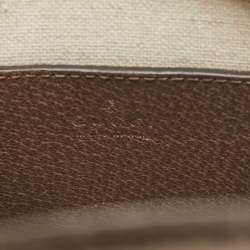 Pre Owned Gucci Beige/Ebony Jumbo GG Canvas and Leather Mini Vertical Tote