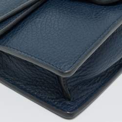 مملوكة مسبقًا Gucci Navy Blue Leather Super Mini Crystal Dionysus Shoulder Bag