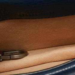 مملوكة مسبقًا Gucci Navy Blue Leather Super Mini Crystal Dionysus Shoulder Bag