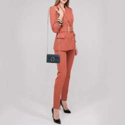 مملوكة مسبقًا Gucci Navy Blue Leather Super Mini Crystal Dionysus Shoulder Bag