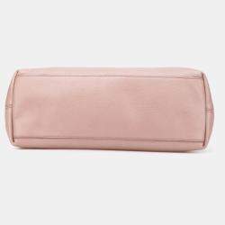 Pre Owned Gucci Pink Medium Leather Soho Chain Tote