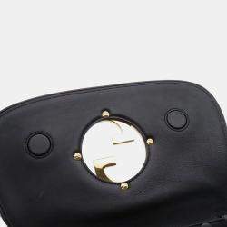Pre Owned Gucci Blondie Small Black Leather Shoulder Bag