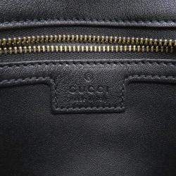 Pre Owned Gucci Blondie Small Black Leather Shoulder Bag
