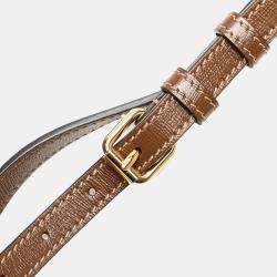 Pre Owned Gucci Beige Mini GG Supreme Interlocking G Satchel