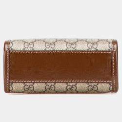 Pre Owned Gucci Beige Mini GG Supreme Interlocking G Satchel