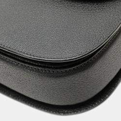 Pre Owned Gucci Black Calfskin Bamboo Night Handbag