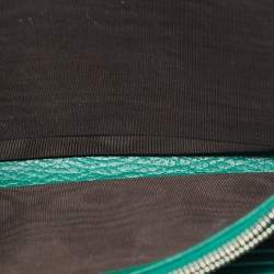 Pre Owned Gucci Green Leather Dionysus Wallet on Chain