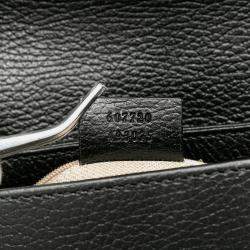 Pre Owned Gucci Black Small Dollar Calfskin Interlocking G Crossbody