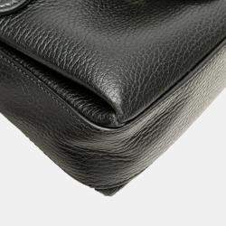 Pre Owned Gucci Black Small Dollar Calfskin Interlocking G Crossbody