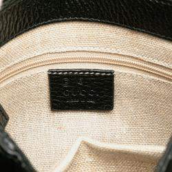 Pre Owned Gucci Black Small Dollar Calfskin Interlocking G Crossbody