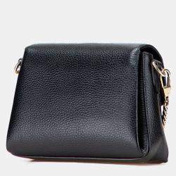 Pre Owned Gucci Black Small Dollar Calfskin Interlocking G Crossbody