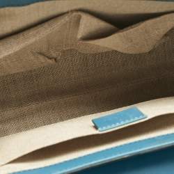 Pre Owned Gucci Teal Microguccissima Leather Medium Emily Chain Shoulder Bag