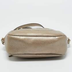 Pre Owned Gucci Metallic Leather Small Soho Disco Crossbody Bag
