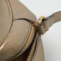 Pre Owned Gucci Metallic Leather Small Soho Disco Crossbody Bag