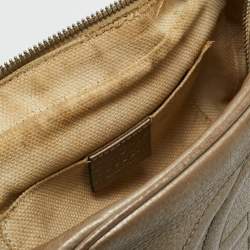 Pre Owned Gucci Metallic Leather Small Soho Disco Crossbody Bag