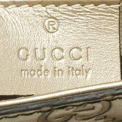 Pre Owned حقيبة كتف غوتشي إميلي سلسلة جلد غوكسيسيما ذهبي باهت وسط