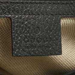 Pre Owned Gucci Black Leather Soho Tote