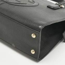 Pre Owned Gucci Black Leather Soho Tote