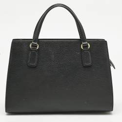 Pre Owned Gucci Black Leather Soho Tote