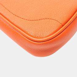 Pre Owned Gucci Orange Mini Leather Aphrodite Shoulder Bag