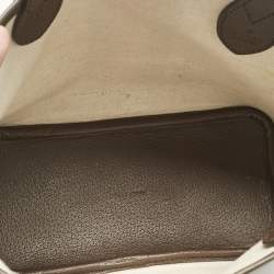 Pre Owned Gucci Beige/Ebony GG Supreme Canvas and Leather Small Ophidia Tote