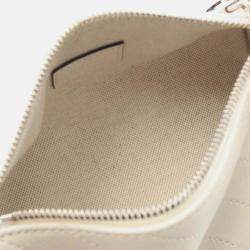 Pre Owned Gucci Cream Mini Leather Blondie Barrel Shoulder Bag