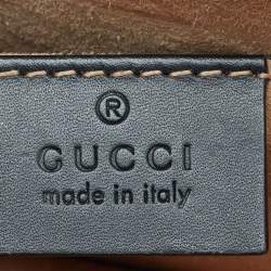 مملوكة مسبقًا حقيبة كتف غوتشي سيلفي سلسلة ويب ميني جلد أسود