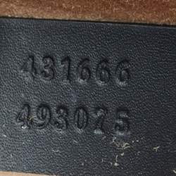 مملوكة مسبقًا حقيبة كتف غوتشي سيلفي سلسلة ويب ميني جلد أسود