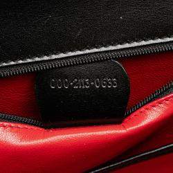 Pre Owned Gucci Black Calfskin Bamboo Night