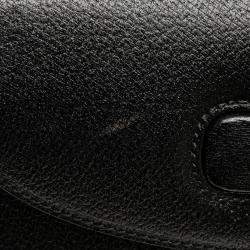 مملوكة مسبقًا Gucci Black Calfskin Bamboo Night