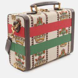 Pre Owned Gucci Brown 100 Centennial Canvas Music Is Mine Beauty Case