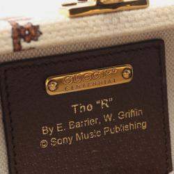 Pre Owned Gucci Brown 100 Centennial Canvas Music Is Mine Beauty Case