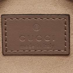 مملوكة مسبقًا Gucci Old Rose Matelassé Leather Super Mini GG Marmont Shoulder Bag