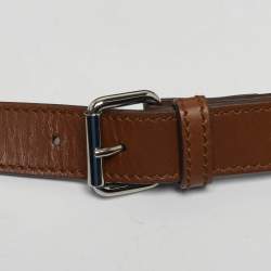 Pre Owned Gucci Beige/Brown GG Canvas and Leather Belt Bag