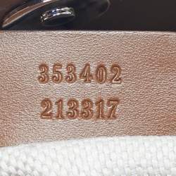 Pre Owned Gucci Beige/Brown GG Canvas and Leather Belt Bag