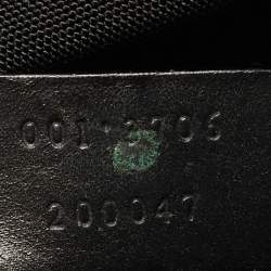 Pre Owned Gucci Black Leather and Nylon Drawstring Bucket Bag