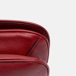 Pre Owned Gucci Red Mini Leather Blondie Crossbody