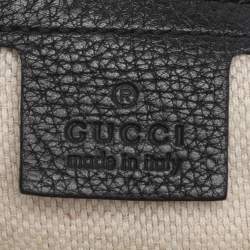 Pre Owned Gucci Black Leather Large Soho Shoulder Bag